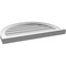 Ekena Millwork Round Top Surface Mount PVC Gable Vent w/ 2"W x 2"P Brickmould Sill Frame, 26"W x 18"H GVPRT26X1803SN - alternate 4